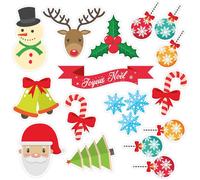Autocollants de Noël pour enfants – Autocollants de Noël – Décoration de fête – 100 x 100 cm