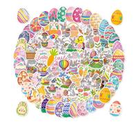 Autocollants de Pâques - Pack d'autocollants à thème mignon Bunny, Oeuf et printemps pour les et les adultes | Autocollants d'artisanat, fournitures de scrapbooking, décorations de faveur