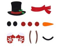 Autocollants De Porte De Noël, Autocollants Grands Bonhommes De Neige Multicolore