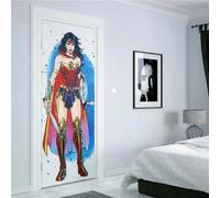Autocollants de porte style aquarelle Marvel Superhero Stickers imperméables Graffiti Mur Décoratif Art Décor DIY Dessin animé Sticker mural~00941