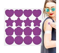 Autocollants de protection UV : rappel de détection de rayons UV qui changent de couleur, autocollants imperméables pour une protection solaire efficace | Pack de 16 patchs de test UV pour plage