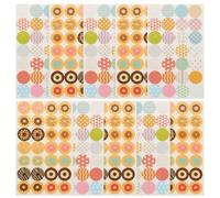 Autocollants de Renfort pour Trous Ronds, Feuilles Détachables | Design Délicat, Adhésif Auto, Réparation et Protection des Perforations, Bureau et Loisirs Créatifs