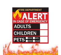 Autocollants De Sauvetage D'incendie Avec Animaux De Compagnie À L'Intérieur,Affiche Autocollant Haute Visibilité | Étiquette Imperméable Animaux De Compagnie pour Pompier,Pour Maison Porte Voiture