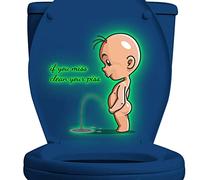 Autocollants de toilette, autocollant de siège fluorescent lumineux - Zorq