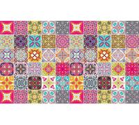 Autocollants décoratifs pour carrelage de cuisine et de salle de bain – 60 autocollants Azulejos Amarilis – 60 autocollants de 15 x 15 cm