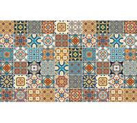 Autocollants décoratifs pour carrelage de cuisine et de salle de bains – 60 autocollants Azulejos Betenino – 60 autocollants de 15 x 15 cm