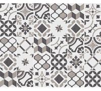 Autocollants décoratifs pour meubles – 30 autocollants pour meubles imitant les carreaux de ciment de style manuelino – 30 autocollants de 10 x 10 cm