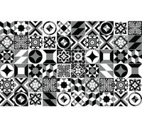 Autocollants décoratifs pour meubles – 60 autocollants imitation dalles de cèdre – 60 autocollants de 20 x 20 cm