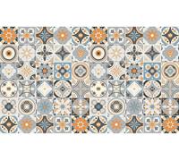 Autocollants décoratifs pour meubles – Autocollants pour la cuisine et le salon – 60 autocollants AMANDINA imitation carreaux de ciment – 60 autocollants 15 x 15 cm