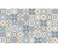 Autocollants décoratifs pour meubles – Autocollants pour la cuisine et le salon – 60 autocollants SANGALO imitation carreaux de ciment – 60 autocollants 20 x 20 cm