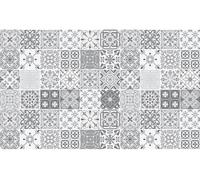 Autocollants décoratifs pour meubles – Autocollants pour la cuisine et le salon – 60 autocollants Virginio imitation carreaux de ciment – 60 autocollants 15 x 15 cm