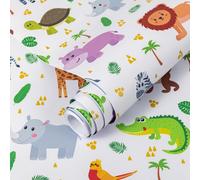 Autocollants décoratifs pour meubles, film adhésif, 40 x 300 cm, papier peint pour enfants, motif animaux