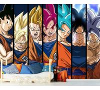 Autocollants décoratifs pour mur sur le thème de Dragon Ball Super