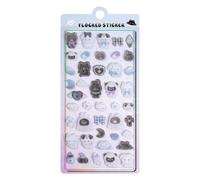 Autocollants dimensionnels pour loisirs créatifs - Décorations décoratives pour cartes, albums, agendas, pièces adhésives avec dos en mousse avec motifs lumineux, décorations de scrapbooking en relief