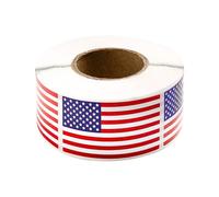 Autocollants Drapeau Américain,Petit Autocollant Drapeau Américain | Étiquette patriotique du 4 juillet - Autocollant de pare-chocs drapeau américain, autocollant de drapeau pour véhicules, sac à dos,