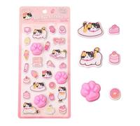 autocollants en forme de chat, autocollants 3D, décorations amusantes pour scrapbooking, trousse à crayons, bouteille d'eau, ordinateur ludique, tablette, téléphone, tasse de compagnon, lot