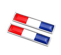 Autocollants en MéTal Drapeau National DéCalcomanies D'EmblèMe De Voiture Drapeau De France Accessoires De Pare Chocs ChroméS 3D