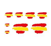 Autocollants en vinyle pour drapeau de l'Espagne Aufkleber Decals Moto Moto GP Bike Voiture (couleurs drapeau de l'Espagne et drapeau des couleurs)