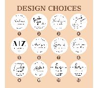 Autocollants et étiquettes personnalisés 4-26 cm, décalcomanies monogrammes personnalisées avec texte, imperméables, résistantes à la décoloration, cadeaux d'invités pour mariage, merci, sacs de colla