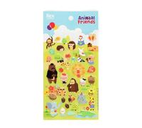 Autocollants gonflés 3D Rex London Animal Friends Multicolore 9,2x5,0x0,1 cm
