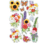 Autocollants DECOR 'Fleurs modernes'