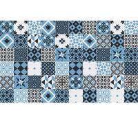 Autocollants imitation carrelage pour la cuisine et la salle de bain – 60 autocollants Azulejos Angie imitation carrelage en ciment – 60 autocollants 20 x 20 cm