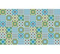 Autocollants imitation carrelage pour la cuisine et la salle de bain – 60 autocollants imitation carrelage en ciment pour meubles – 60 autocollants de 15 x 15 cm