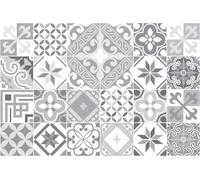 Autocollants imitation carrelage pour la cuisine et la salle de bains – 24 autocollants imitation carrelage ciment Micalina – 24 autocollants 30 x 30 cm