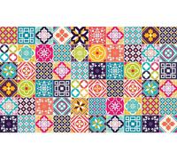 Autocollants imitation carrelage pour la cuisine et la salle de bains – 60 autocollants imitation carrelage LILIAH – 60 autocollants de 20 x 20 cm