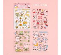 Autocollants Imperméables Animaux De Dessin Animé Fille, Étiquette Scrapbooking, Papeterie Pour Journal, Décor Esthétique, Cadeau Coréen, Diy Bricolage