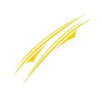 Autocollants Latéraux De Porte De Van, Kit De Rayures Graphiques, Couverture De Carrosserie Automobile, Décor De Camping-car, Boîte À Cheval, Caravane(Glossy Yellow,250x27.5cm)
