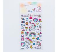 Autocollants Licorne Arc-En-Ciel Bulle 3d, Étiquette Autocollante Décorative Pour Album Journal Intime, Papeterie Pour Scrapbooking, Diy Bricolage