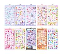 Autocollants Mignons En Forme De Bulles 10 Pièces Mignon Drôle Réutilisable | Autocollants Animaux Amusants Pour Scrapbooking Pour Tout-Petits Maison École Fête Artisanat Coque Téléphone Ordinateu
