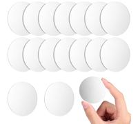 Autocollants Miroir Circulaires Argentés en Acrylique 60 Pièces