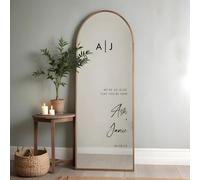 Autocollants Miroir De Mariage Personnalisés, Stickers Muraux For Décoration De Fête De Mariage Personnalisée Et DIY