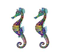 Autocollants Muraux 2 Pièces Pvc Hippocampe 40x60cm