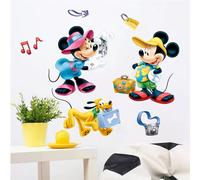 Autocollants muraux 3D Mickey Mouse Minnie Mouse pour chambre d'enfant~00233
