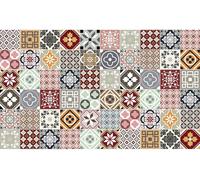 Autocollants muraux – Autocollants imitation carrelage pour la cuisine et la salle de bains – 60 autocollants ERNA imitation carrelage ciment – 60 autocollants 15 x 15 cm