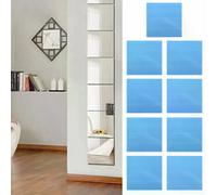 Autocollants muraux carrés miroir en papier