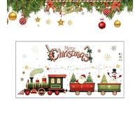 Autocollants muraux de Noël, décorations pour fenêtres, amovibles et | Décorations murales de Noël amovibles pour cuisine, bureau, chambre d'enfant, fête, salon