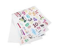Autocollants Muraux Décoratifs 3 Feuilles Alphabet et Chiffres