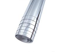Autocollants muraux effet miroir - 50 x 150 cm - Autocollants muraux pour salle de bain - Imperméables - Pour décoration murale