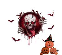 Autocollants Muraux Effrayants D'Halloween Auto-Adhésif Amovible Effrayant