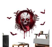 Autocollants Muraux Effrayants D'Halloween - Autocollants Imperméables Et A