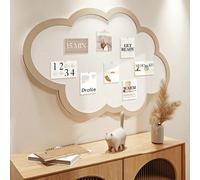 Autocollants muraux en feutre en forme de nuage auto-adhésifs, sans perçage requis, fond de mur photo créatif et tableau de messages, mur d'affichage photo, convient pour la décoration de la maison, l