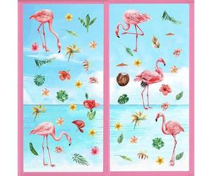 Autocollants muraux en verre « Hawaii » - Décoration estivale pour chambre d'enfant