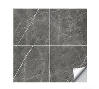 Autocollants muraux et de sol en PVC motif marbre moderne, imperméables et antidérapants pour carrelage pour la rénovation de la maison, 30 x 30 cm (C B)
