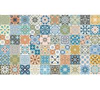 Autocollants muraux imitation carrelage pour la cuisine et la salle de bains – 60 autocollants Avera imitation carrelage ciment – 60 autocollants 20 x 20 cm