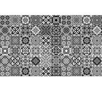 Autocollants muraux imitation carrelage pour la cuisine et la salle de bains – 60 autocollants imitation carrelage de ciment Azulejos Liana – 60 autocollants 20 x 20 cm