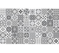 Autocollants muraux imitation carrelage pour la cuisine et la salle de bains – 60 autocollants imitation carrelage ciment Victoria – 60 autocollants de 15 x 15 cm